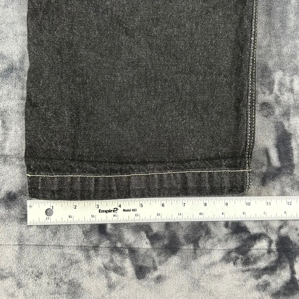 Rocawear Carpenter Jeans Mens 38x34 Black Baggy Contrast Stitch Vintage